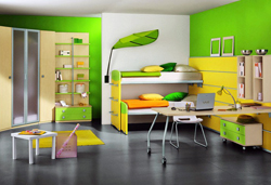 Интерьер в детской, модульные диваны - мягкая мебель для дома