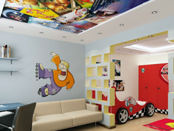 Детская комната: выбор натяжных потолков для ребенка